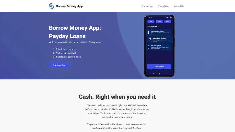 Borrow Money App – Payday Loans