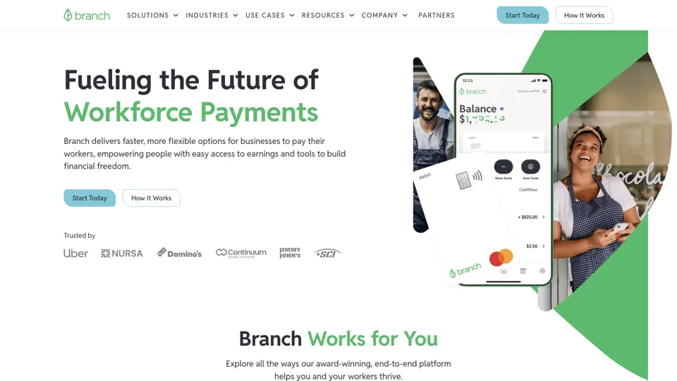 Fast Payments for Any Workforce | Branch