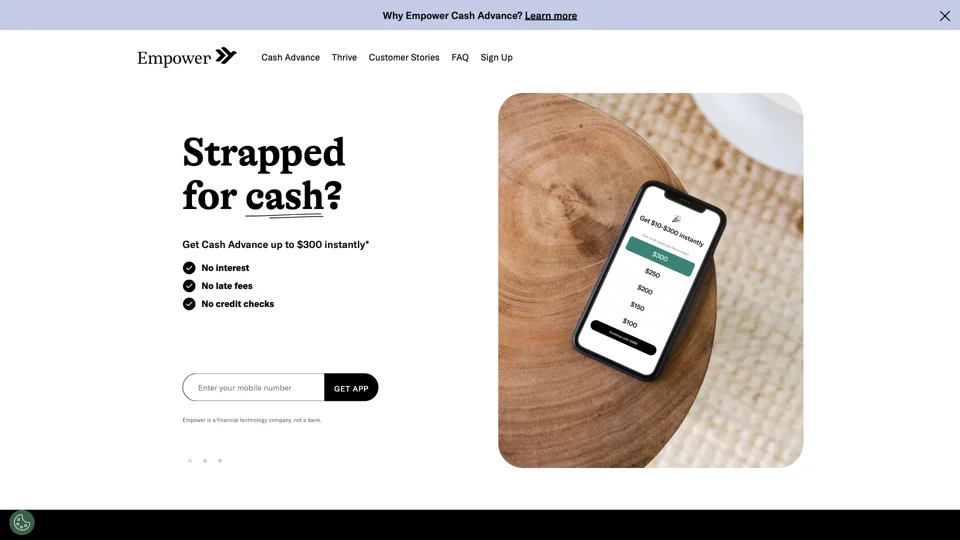 Get Cash Advance up to $300 Instantly │ Empower